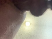 Huge dildo pegging