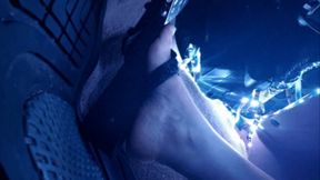 Black Wedge Flip Flop & Barefoot