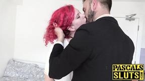 ”Sexy redhead Charlie Ten roughly fucked by thick pole Pascal”