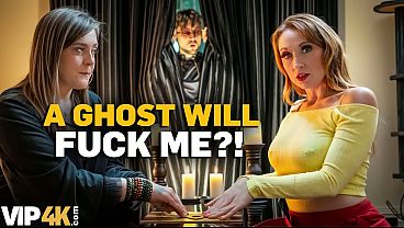 Ghostly big dick satisfies MILF's desires