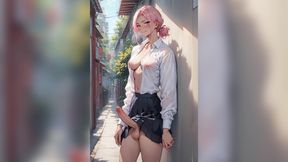 Trans Ass Fucking Cum