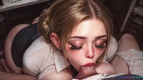 blonde office cumdump(ai)
