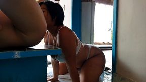 rich day alone with my slutty whore step-aunt!