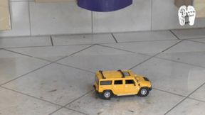 RC Car under High Heels