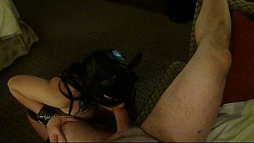 Mature whore sucks my fat dick in hotel room