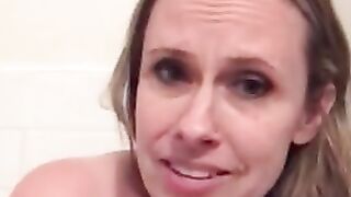 CUM gotten to know me - a playful chat and titted rub down inside the bath-tub with milf