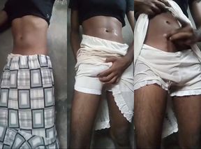 Femboy Piss Desperation Gushes On Box Panty Underskirt Soaked
