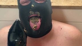 Natalys dirty patent leather boots