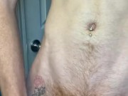 Ginger twink cums in his pocket pussy *cumshot*