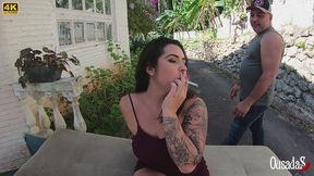 estava fumando e deixei ele excitado e gozou 3 vezes - victoria dias