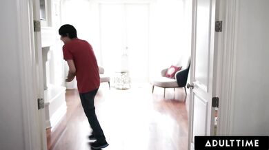 ADULT TIME - Eliza Ibarra Puts On Wrong Glasses & Fucks Her Stepbro Instead Of BF! GERMAN SUBTITLES