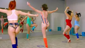 Fit Lesbians Finish Workout With Hot Sex After Kissing Each Other