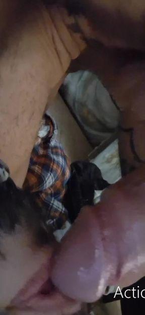 CUM dildo in ass Big big dildo