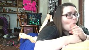Nerdy Sbbw teenager 18+ Rolls Her Eyes Backwards While I - Teaser Video