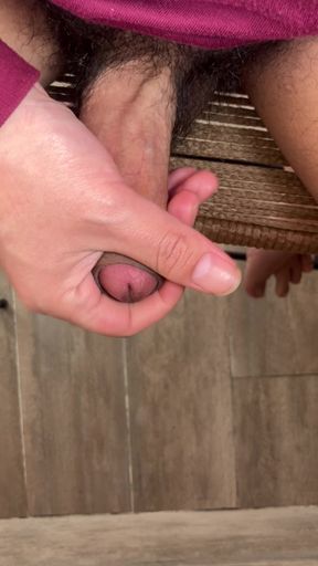 jerking off while working from home