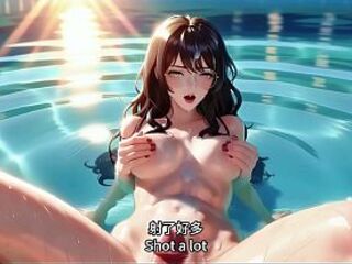 Gorgeous Woman With Glasses Helps me. movie-two. AI-generated