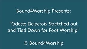 Odette Delacroix Stretched Out for Foot Worship - WMV