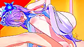 Anime Beauty Takes Huge Cock Deep Throat in Steamy Wuthering Waves Encounter