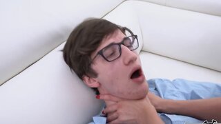 Tanlined mommy bouncing on that perfectly young cock