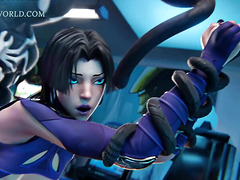 The Misunderstanding: Psylocke X Venom (3D Anime Porn)