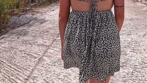 creepy houses make me horny! stepsister seduces her stepbrother to fuck her in public place