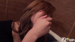 Japanese Cumdump Brunette Begs for Wi-Fi Dongle