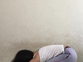 Sex after yoga lots of cum