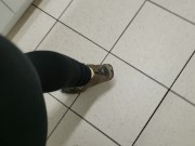 POV pussy fleece gas station desperate piss