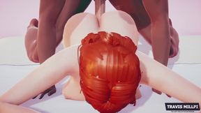 MILF Stepmom Struggling Dick with Her Big Ass Until Cumshot