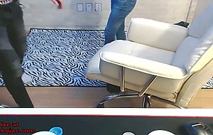 Korean girlfriend playing with her bf