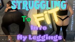 Struggling To Fit Into My Leggings (1080WMV)