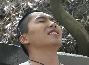 Skinny Asian dude enjoy in BJ