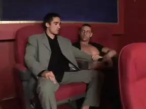 Horny Guy Rod Stevens Can&#039;t Wait for the End of Movie and Begs His Lover Julio to Bang His Ass Right Now in the Cinema