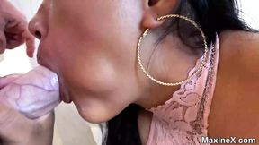 Pussy&#x1F32E;&#xFE0F; fucked Maxine X gets raw cumshot from hard cock&#x1F346;