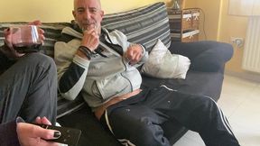 pegging - horny wife spanish milf, fuck yourself with my dildo while i give you a handjob until you cum, you ll love it ( with little blonde and wildspainman )