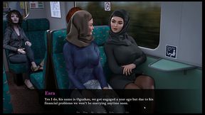 esra in istanbul [ cuckold hentai game pornplay] ep.2 hijab woman spanked in public subway with her fiancee is on the phone