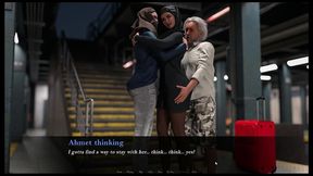 esra in istanbul [ cuckold hentai game pornplay] ep.2 hijab woman spanked in public subway with her fiancee is on the phone