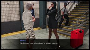 esra in istanbul [ cuckold hentai game pornplay] ep.2 hijab woman spanked in public subway with her fiancee is on the phone