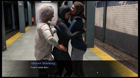 esra in istanbul [ cuckold hentai game pornplay] ep.2 hijab woman spanked in public subway with her fiancee is on the phone