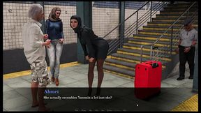 esra in istanbul [ cuckold hentai game pornplay] ep.2 hijab woman spanked in public subway with her fiancee is on the phone