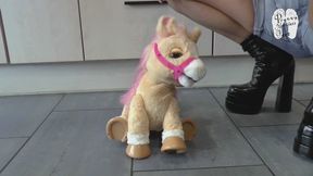 Lady B play with a Horse