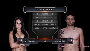 Tori Avano vs Billy Boston Mixed Wrestling