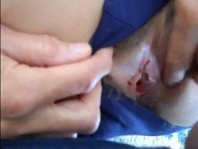 girl parts panties for fuck play and cum