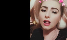 blowjob petite  slut filming herself being fucked with a hug creampie