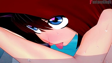Anzu Mazaki (Tea Gardner) Pool - Red 2 - Yu-gi-Oh - Full And Full POV on Sheer or PTRN: Fantasyking3