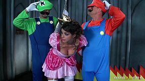 Innocent Princess was fucked in castle during hot Cosplay Threesome