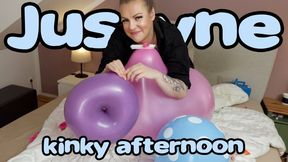 1691 kinky afternoon balloons sitpops Justyne spandex