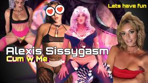 Sexy cd sissy slut secret night away from wife dresses and fucks to sissygasm