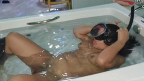 Snorkeling in the bathtub