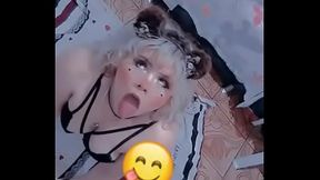 Branquinha querendo leite na boquinha carinha de boneca